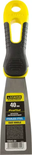 STAYER 40 мм, нержавеющее полотно, двухкомпонентная рукоятка, шпатель 10045-04