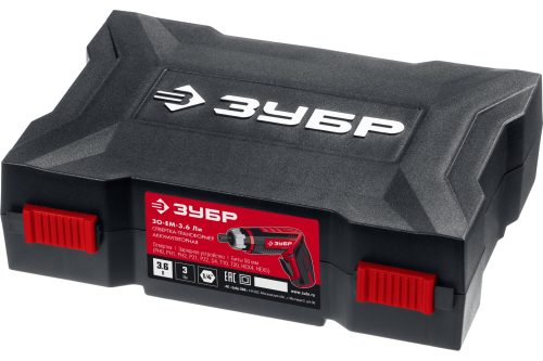Фото ЗУБР 3.6 В, в кейсе с 10 битами, отвертка-трансформер аккумуляторная ViX-T ЗО-ЕМ-3.6 Ли ЗУБР 3.6 В, в кейсе с 10 битами, отвертка-трансформер аккумуляторная ViX-T ЗО-ЕМ-3.6 Ли