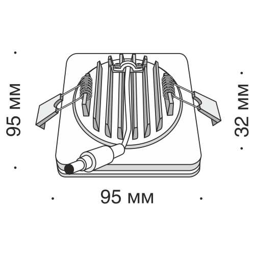 Встраиваемый светильник Technical DL303-L12W4K