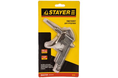 STAYER максимальное давление 15 бар, пистолет для продувки 06485