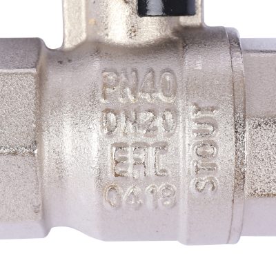 SVB-0012-000020 STOUT Кран шаровой стандартнопроходной, ВР/ВР, ручка бабочка 3/4"