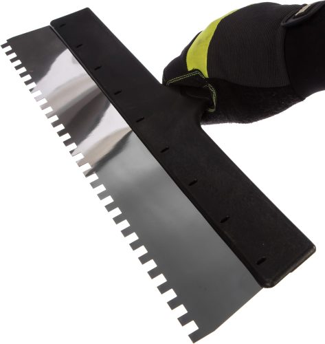 STAYER 450 мм, нержавеющая полотно, пластмассовая рукоятка, шпатель зубчатый 1009-45-08