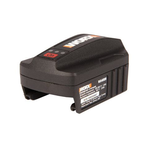 Фото USB адаптер для аккумуляторов WORX POWERSHARE 20В USB адаптер для аккумуляторов WORX POWERSHARE 20В