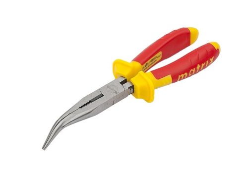 Фото Длинногубцы изогнутые Insulated, 200 мм, двухкомпонентные рукоятки Matrix Professional Длинногубцы изогнутые Insulated, 200 мм, двухкомпонентные рукоятки Matrix Professional