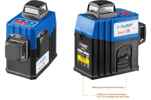 Фото Лазерный уровень ЗУБР Крест-2D (34907-2) со штативом Лазерный уровень ЗУБР Крест-2D (34907-2) со штативом