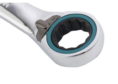 Набор ключей комбинированных с трещоткой, 8-19 мм, 7 шт, реверсивные, CrV Gross