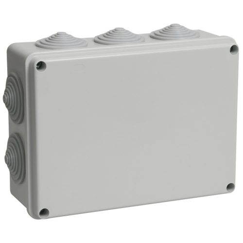 Распаячная коробка IEK, 190x140x70, IP55, КМ41244,10 гермовводов, ИЭК UKO11-190-140-070-K41-55