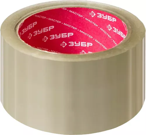 Фото ЗУБР 48 мм х 60 м, 50 мкм, упаковочная клейкая лента (скотч) 12031-50 ЗУБР 48 мм х 60 м, 50 мкм, упаковочная клейкая лента (скотч) 12031-50