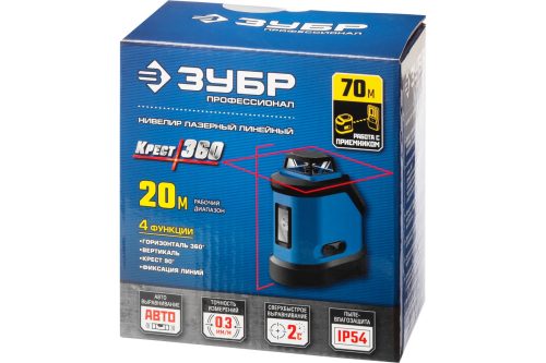 Фото Лазерный уровень ЗУБР Крест-360 (34906) Лазерный уровень ЗУБР Крест-360 (34906)