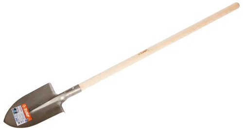 ЗУБР 300х220х1440 мм, титановый сплав деревянный черенок, лопата штыковая ТИТАН 4-39416