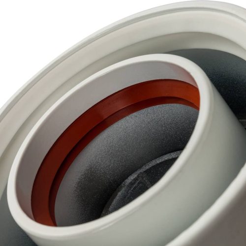 SCA-6010-000101 STOUT Элемент дымохода  конденсатосборник вертик.  DN60/100, п/м уплотнения в компл. с лого