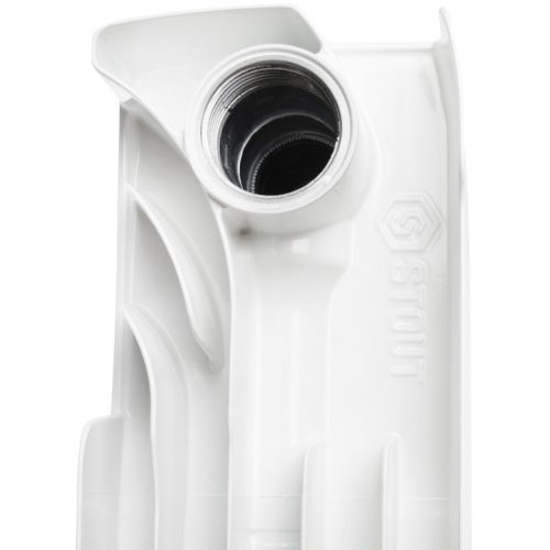SRB-0310-035010 STOUT Space 350 10 секций радиатор биметаллический боковое подключение RAL9016