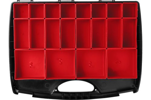 Фото ЗУБР 425 х 330 х 60, пластиковый, органайзер со съемными лотками ВОЛГА-20 38034-20 ЗУБР 425 х 330 х 60, пластиковый, органайзер со съемными лотками ВОЛГА-20 38034-20