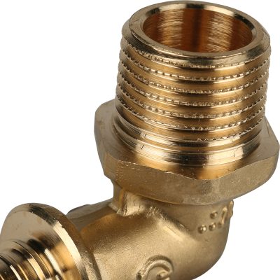 SFA-0005-001612 STOUT Угольник-переходник с наружной резьбой 16xR 1/2" для труб из сшитого полиэтилена аксиальный