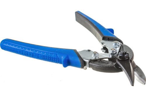 Ножницы по металлу "Piranha", 185 мм, прямой и правый рез, сталь СrM, двухкомпонентные рукоятки Gross