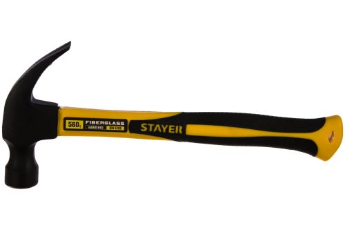Фото STAYER 560 г, молоток-гвоздодер кованый Fiberglass 2026-560_z01 STAYER 560 г, молоток-гвоздодер кованый Fiberglass 2026-560_z01