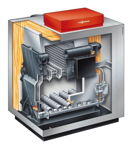 Котел газовый напольный Viessmann Vitogas 100-F GS1D877 - 42 кВт (одноконтурный)