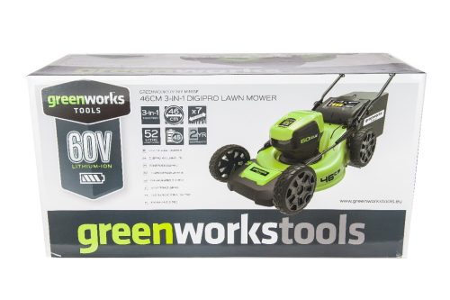 Самоходная аккумуляторная газонокосилка Greenworks GD60LM46SP