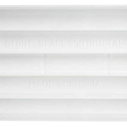 SRB-0310-035006 STOUT Space 350 6 секций радиатор биметаллический боковое подключение RAL9016