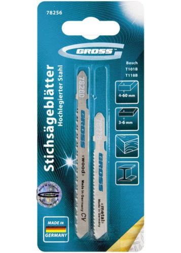 Фото Набор полотен для электролобзика универсальный, 2 шт Gross Набор полотен для электролобзика универсальный, 2 шт Gross