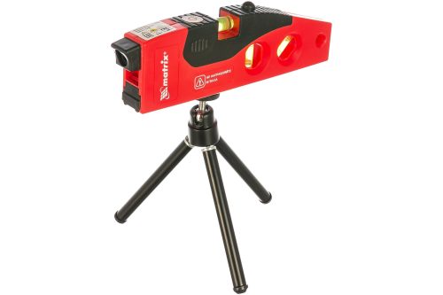 Уровень лазерный, 180 мм, 220 мм штатив, 4 глазка Matrix