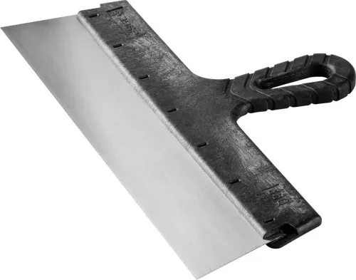 Фото ЗУБР 350 мм, стальное полотно, пластмассовая рукоятка, шпатель фасадный 10052-35 ЗУБР 350 мм, стальное полотно, пластмассовая рукоятка, шпатель фасадный 10052-35