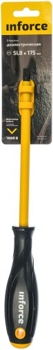 Inforce Отвертка диэлектрическая SL8х175мм 06-09-81