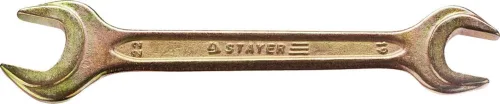 STAYER 19х22 мм, Hi-Q Сталь, оцинкованный, гаечный ключ рожковый 27038-19-22 Master