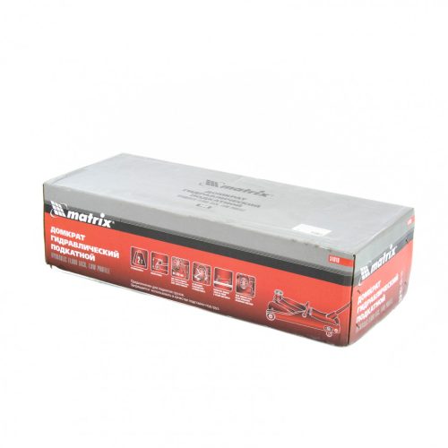 Фото Домкрат гидравлический подкатной, 2 т, Low Profile, 85-330 мм Matrix Домкрат гидравлический подкатной, 2 т, Low Profile, 85-330 мм Matrix