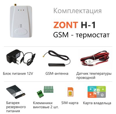 Термостат для газовых и электрических котлов ZONT H-1 GSM