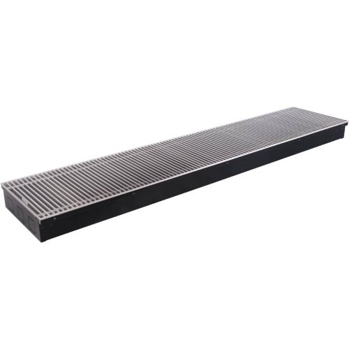 SCN-1100-0830140 STOUT Конвектор внутрипольный SCN 80.300.1400 (Решётка роликовая, анодированный алюминий RAL 8017)