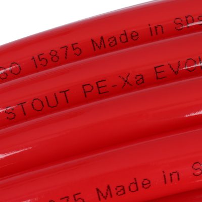 SPX-0002-002020 STOUT 20х2,0 (бухта 100 метров) PEX-a труба из сшитого полиэтилена с кислородным слоем, красная