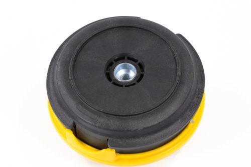 Катушка триммерная полуавтоматическая, легкая заправка лески, гайка M10x1.25, винт M10-M10, алюминиевая кнопка Denzel