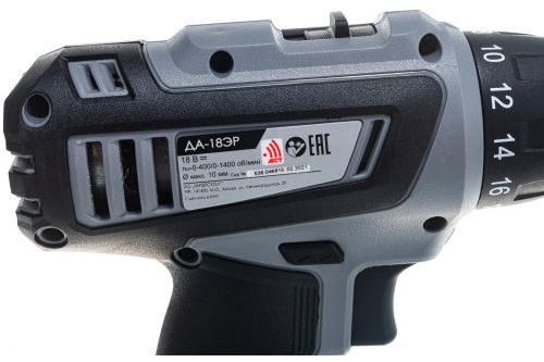 Фото Аккумуляторная дрель-шуруповерт ИНТЕРСКОЛ ДА-18ЭР 536.0.2.01 Аккумуляторная дрель-шуруповерт ИНТЕРСКОЛ ДА-18ЭР 536.0.2.01