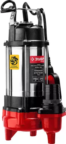 Фекальный насос ЗУБР НПФ-750 (750 Вт)