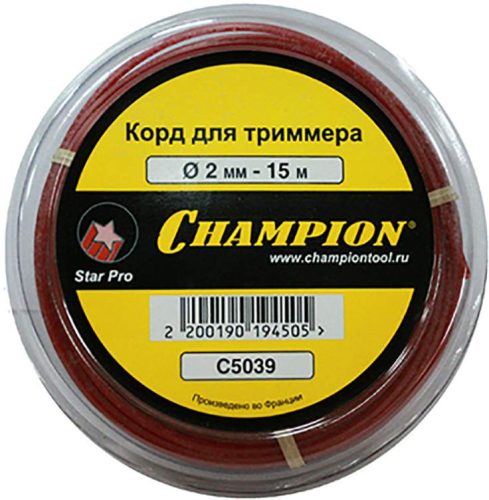 Корд триммерный Star Pro (2 мм, 15 м) CHAMPION C5039