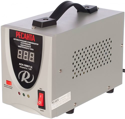 Фото Стабилизатор напряжения Ресанта АСН 1000/1-Ц Стабилизатор напряжения Ресанта АСН 1000/1-Ц
