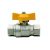 Кран шаровой полнопроходной ITAP BERLIN 073 - 3/4" (НР/ВР, PN5, ручка-бабочка желтая, для газа)
