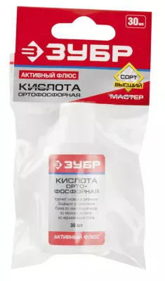 ЗУБР 30 мл, нейтральный, кислота ортофосфорная 55490-030