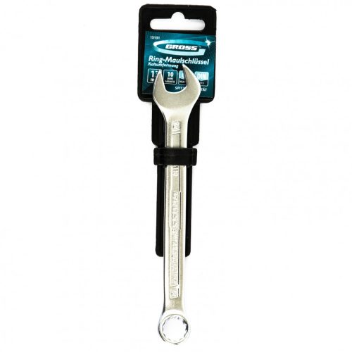 Фото Ключ комбинированный 12 мм, CrV, холодный штамп Gross Ключ комбинированный 12 мм, CrV, холодный штамп Gross