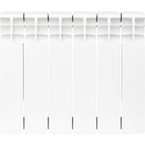 SRB-0310-035006 STOUT Space 350 6 секций радиатор биметаллический боковое подключение RAL9016