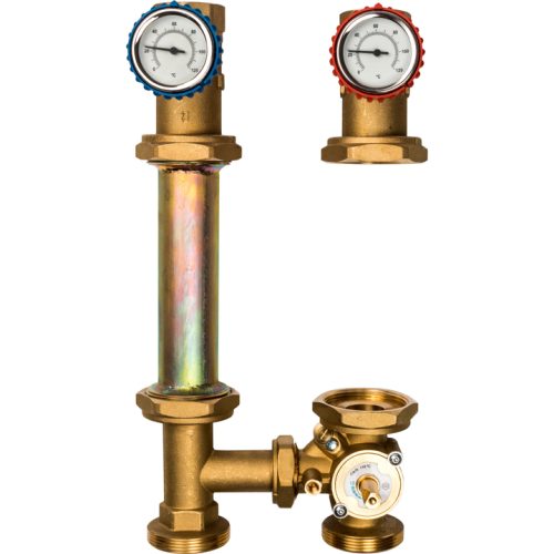 SDG-0007-003201 STOUT Насосная группа с 3-х ходовым приводным смесителем 1 1/4" без насоса DN 32