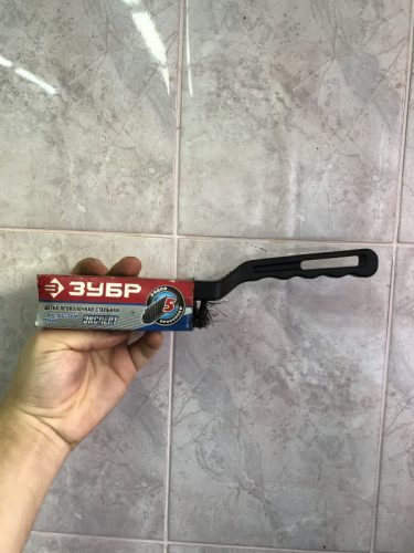 ЗУБР 4 ряда, пластмассовая ручка, малая, стальная, щетка проволочная 35012-4_z01