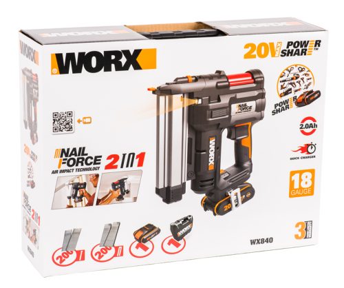 Фото Аккумуляторный Гвозде-скобозабиватель WORX WX840 Аккумуляторный Гвозде-скобозабиватель WORX WX840