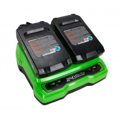 Зарядное устройство для 2-х аккумуляторов Greenworks G24X2UC2, 24V