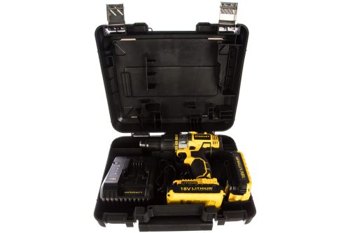 Фото Аккумуляторная ударная дрель-шуруповерт Stanley STDC18LHBK Аккумуляторная ударная дрель-шуруповерт Stanley STDC18LHBK