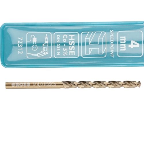 Фото Сверло спиральное по металлу, 4 мм, HSS-Co Gross Сверло спиральное по металлу, 4 мм, HSS-Co Gross