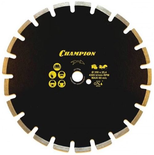 Диск алмазный 350х25,4х10 мм CHAMPION L Асфальт Asphafight C1630