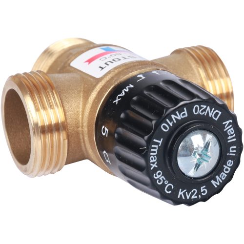 SVM-0120-256025 STOUT Термостатический смесительный клапан для ситем отопления и ГВС 1" резьба