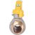 Кран шаровой полнопроходной ITAP BERLIN 071 - 1" (НР/ВР, PN5, ручка-рычаг желтая, для газа)